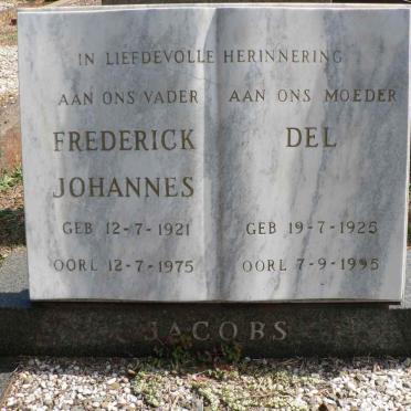 JACOBS Frederick Johannes 1921-1975 &amp; Del 1925-1995