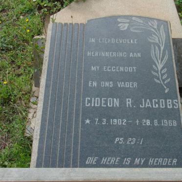 JACOBS Gideon R. 1902-1968