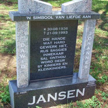 JANSEN Dawid Johannes 1936-1993