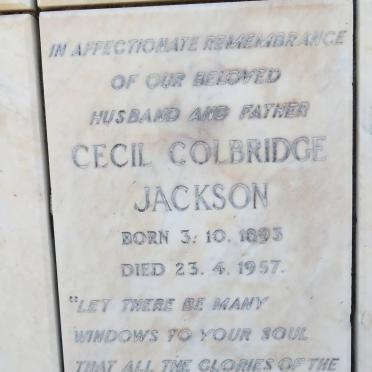 JACKSON Cecil Colbridge 1893-1957