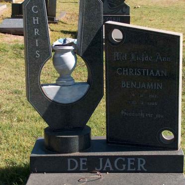 JAGER Christiaan Benjamin, de 1917-1986