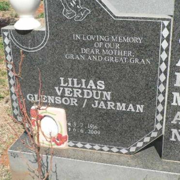 JARMAN Lilias Verdun 1916-2009