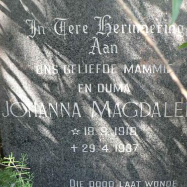 JACOBS Lucas Cornelus 1911-1977 &amp; Johanna Magdalena 1918-1987