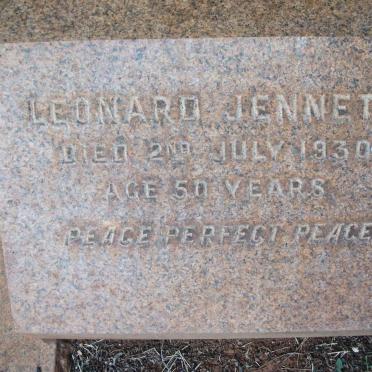 JENNETT Leonard -1930