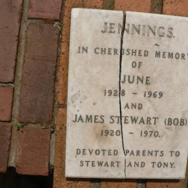 JENNINGS James Stewart 1920-1970 &amp; June 1928-1969