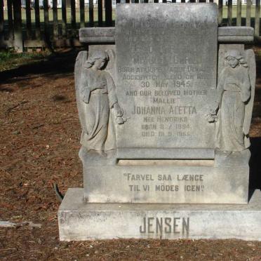 JENSEN David Christian Marius -1945 &amp; Johanna Aletta HENDRIKS 1894-1955