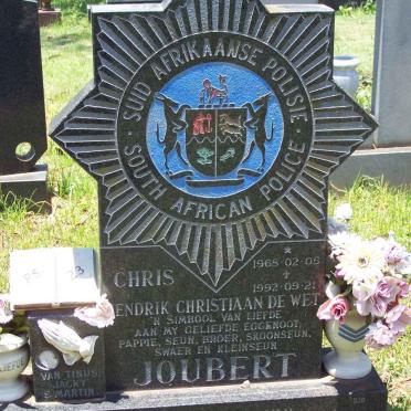 JOUBERT Hendrik Christiaan de Wet 1968-1992