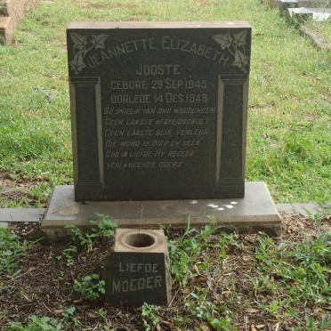JOOSTE Jeannette Elizabeth 1945-1948