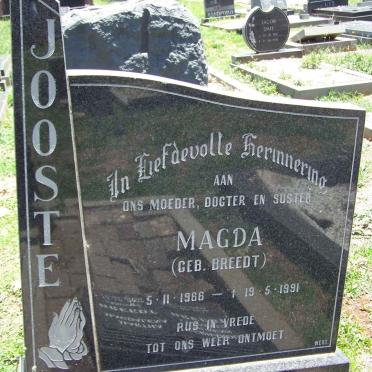 JOOSTE Magda nee BREEDT 1966-1991