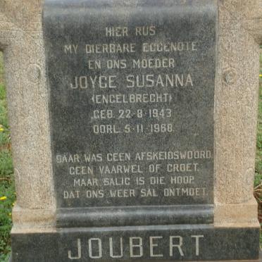 JOUBERT Joyce Susanna nee ENGELBRECHT 1943-1968