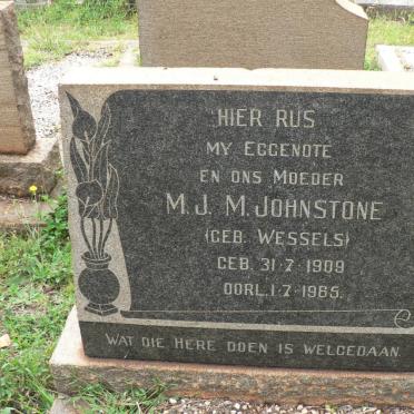 JOHNSTONE M.J.M. nee WESSELS 1909-1965