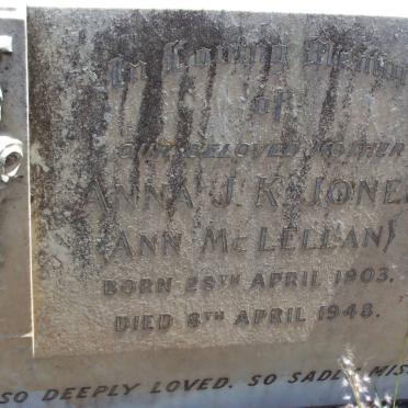 JONES Anna J. K. 1903-1948