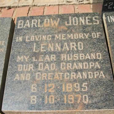 JONES Barlow 1895-1970