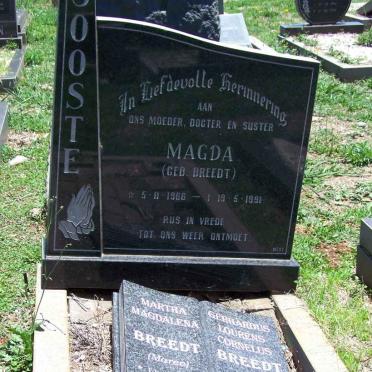 JOOSTE Gerhardus Lourens Cornelius 1936-2000 &amp; Martha Magdalena MAREE 1935-2000