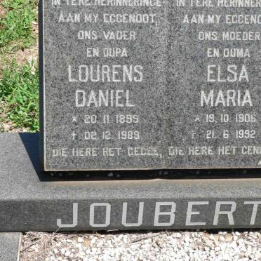 JOUBERT Lourens Daniel 1899-1989 &amp; Elsa Maria 1906-1992