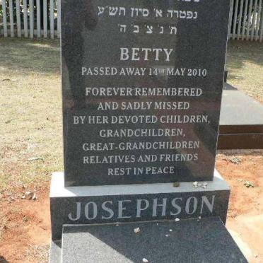 JOSEPHSON Betty -2010