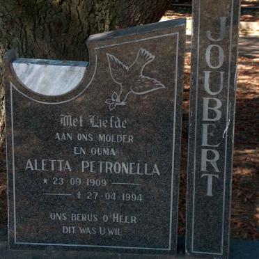 JOUBERT Aletta Petronella 1909-1994