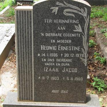 JOUBERT Izaak Jacob 1903-1980 &amp; Hedwig Ernestine 1905-1970