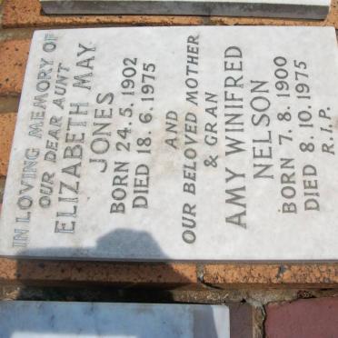 JONES Elizabeth May 1902-1975 :: NELSON Amy Winifred 1900-1975