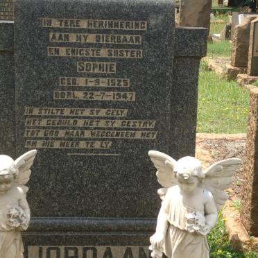 JORDAAN Sophie 1925-1947
