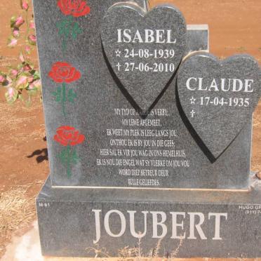 JOUBERT Claude 1935-     &amp; Isabel 1939-2010