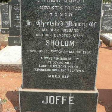 JOFFE Sholom -1967