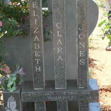 JONES Elizabeth Clara 1917-2009