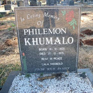 KHUMALO Philemon 1925-1975