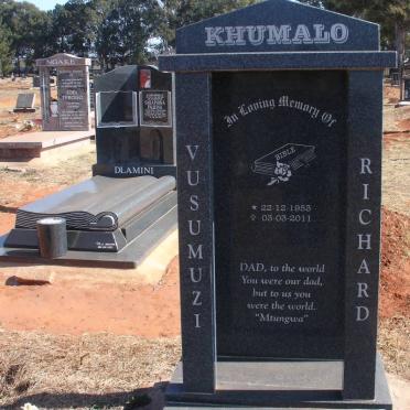 KHUMALO Vusumuzi Richard 1953-2011