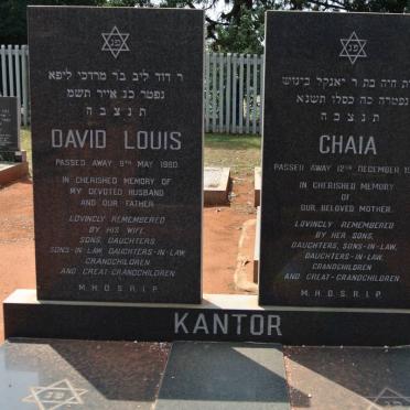 KANTOR David Louis -1980 &amp; Chaia -1990