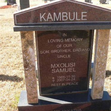 KAMBULE Mxolisi Samuel 1966-2007