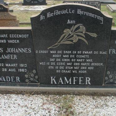 KAMFER Andries Johannes 1913-1963 &amp; Francina Magdelena 1919-2001