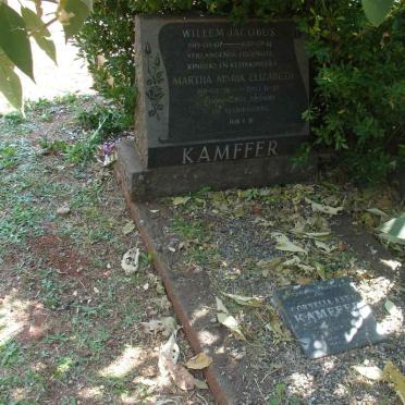 KAMFFER Willem Jacobus 1913-1977 &amp; Martha Maria Elizabeth 1911-1980 :: KAMFFER Cornelia Anna 19?8-2007