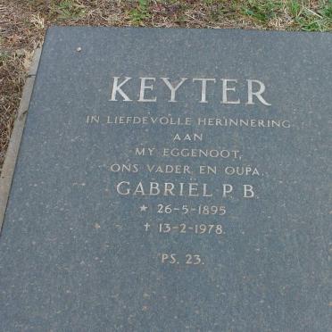 KEYTER Gabriel P.B. 1895-1978