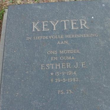 KEYTER Esther J.E. 1914-1982