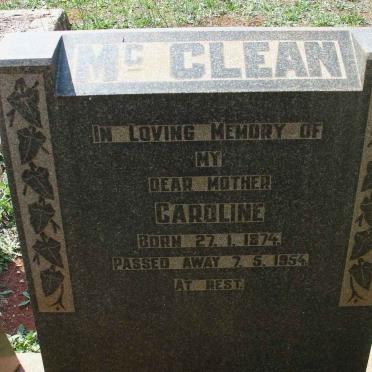 MaCLEAN Caroline 1874-1954