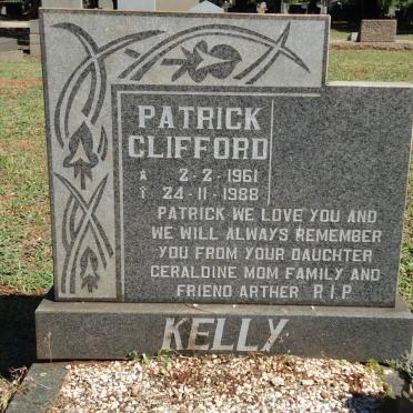 KELLY Patrick Clifford 1961-1988