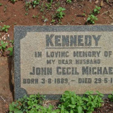KENNEDY John Cecil Michael 1889-1955