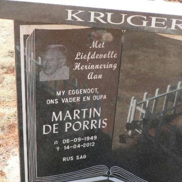KRUGER Martin De Porris 1949-2012