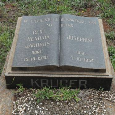 KRUGER Gert Hendrik Jacobus -1930 &amp; Josephine -1954