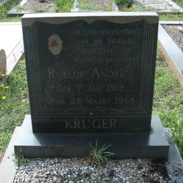 KRUGER Roelof Andries 1912-1968