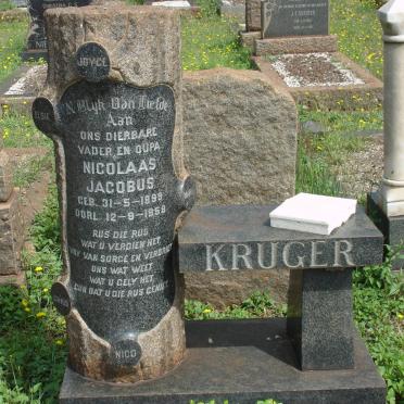 KRUGER Nicolaas Jacobus 1899-1958
