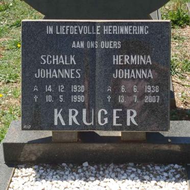 KRUGER Schalk Johannes 1930-1990 &amp; Hermina Johanna 1938-2007