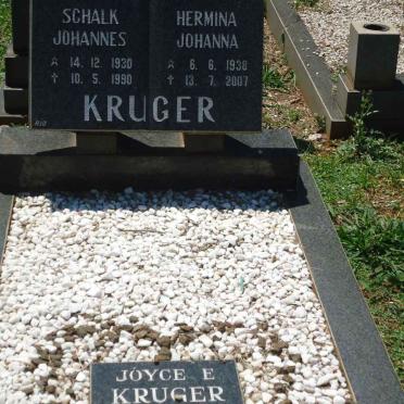 KRUGER Schalk Johannes 1930-1990 &amp; Hermina Johanna 1938-2007 :: KRUGER Joyce E. 1973-2001