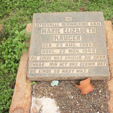KRUGER Marie Elizabeth 1905-1945