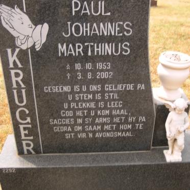 KRUGER Paul Johannes Marthinus 1953-2002