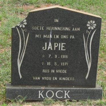 KOCK Japie 1916-1971