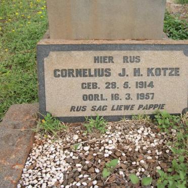 KOTZE Cornelius J.M. 1914-1957