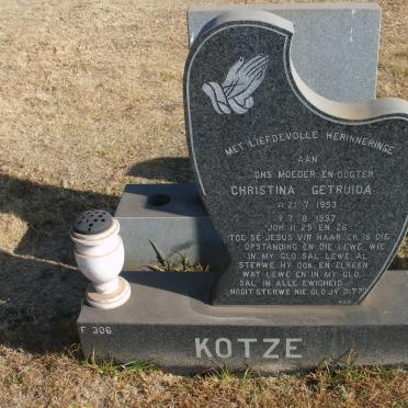 KOTZE Christina Getruida 1953-1997