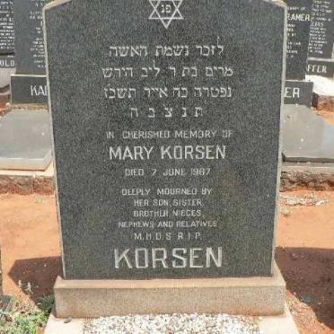 KORSEN Mary -1967